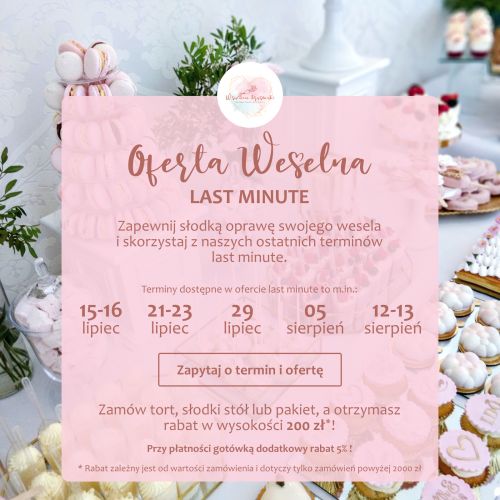 Weselne terminy LAST MINUTE