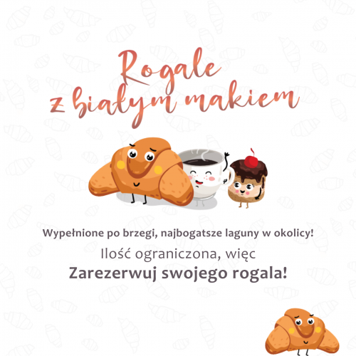 Rogale z białym makiem