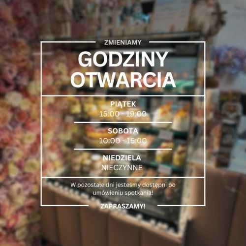 Zmieniamy godziny otwarcia