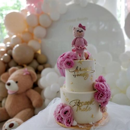 Słodki tort na chrzest